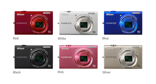 Nikon Coolpix S6200 Colours