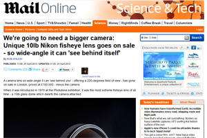 Daily Mail - Fisheye Lens Article